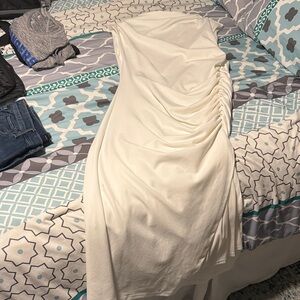 Anthropologie White/Cream Midi Dress